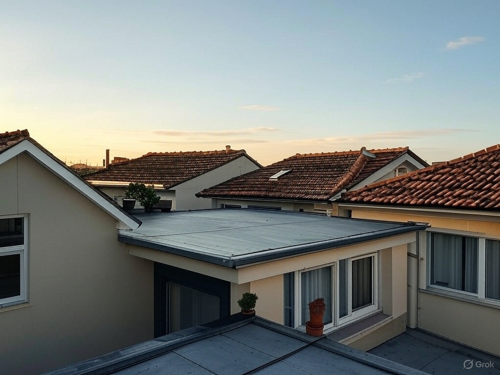 flat or pitched roofs